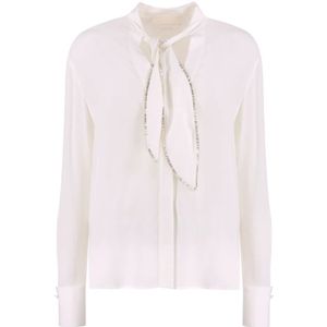 Genny, Dames, Blouses & Shirts, Wit, Maat: L