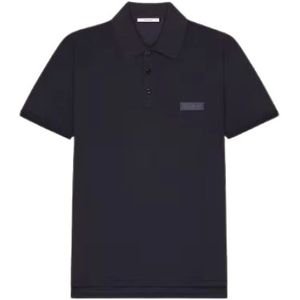 Givenchy, Heren, Tops, Zwart, Maat: L Piqué,