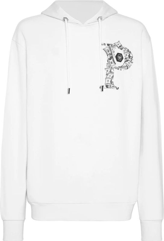 Philipp Plein - Hoodie Sweatshirt Money - Wit - Katoen