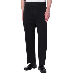 Thom Browne, Heren, Broeken, Zwart, Maat: L Katoen,