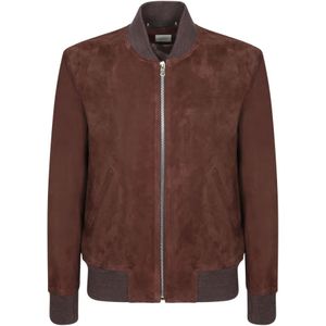 Paul Smith, Heren, Jassen, Bruin, Maat: 2XL Suède,