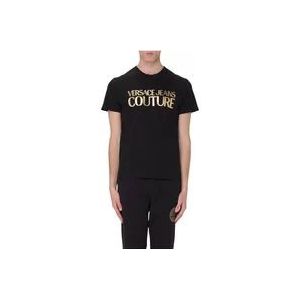 Versace T-Hemden , Black , Heren , Maat: L
