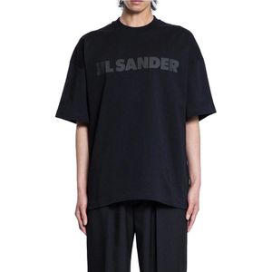 Jil Sander, Heren, Tops, Zwart, Maat: S Katoen,