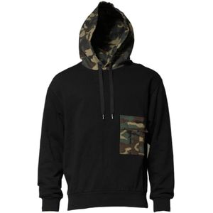 Dolce & Gabbana - Camouflage Hoodie - Zwart - Heren - Katoen