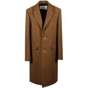 Ami Paris, Heren, Mantels, Bruin, Maat: M Wol,