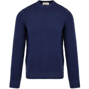 Filippo De Laurentiis, Heren, Truien, Blauw, Maat: M Wol,