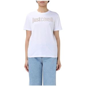 Just Cavalli - T-shirt - Wit - Grafische Print Logo