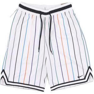 Nike Basketbalshorts Dri-fit Mesh 3D Logo , White , Heren , Maat: XL