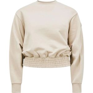 Moncler, Dames, Sweatshirts & Hoodies, Beige, Maat: S Katoen,