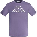 Kappa - Crew Neck T-Shirt - Blauw - Heren - Katoen