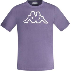 Kappa - Crew Neck T-Shirt - Blauw - Heren - Katoen