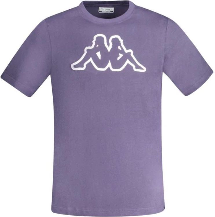 Kappa - Crew Neck T-Shirt - Blauw - Heren - Katoen