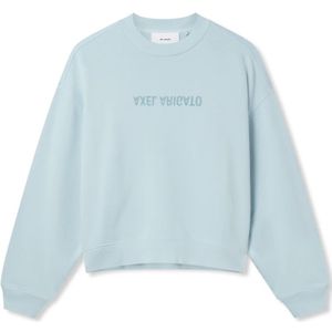 Axel Arigato, Dames, Sweatshirts & Hoodies, Blauw, Maat: L Katoen,