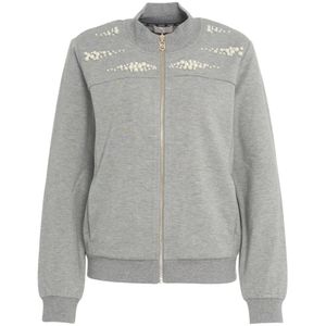 Liu Jo, Dames, Sweatshirts & Hoodies, Grijs, Maat: M