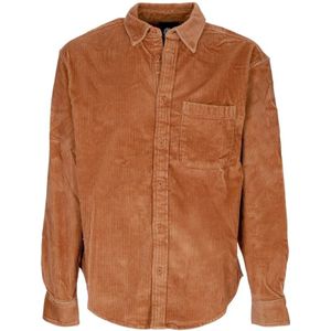 Element, Heren, Overhemden, Bruin, Maat: L Corduroy,
