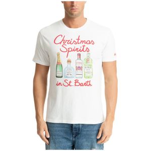 MC2 Saint Barth, Heren, Tops, Wit, Maat: M Katoen,