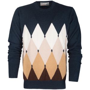 Ballantyne, Heren, Truien, Blauw, Maat: 2XL Kasjmier,