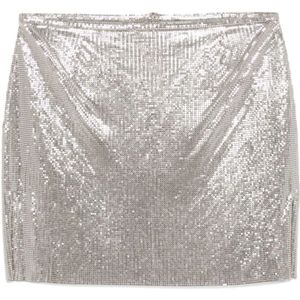 Rabanne, Dames, Rokken, Grijs, Maat: XS