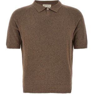 Ma'ry'ya, Heren, Tops, Bruin, Maat: L Katoen,