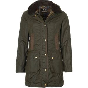 Barbour - Bower Wax Jacket - Damesjack - Groen - Gewaxt Katoen - Waterafstotend - Winddicht