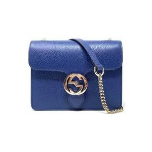 Gucci Cross Body Tas , Blue , Dames , Maat: ONE Size