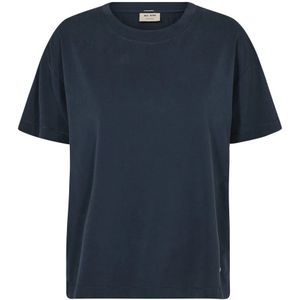 Mos Mosh - Mmdala O-Ss Basic Tee - Blauw - Dames T-shirt