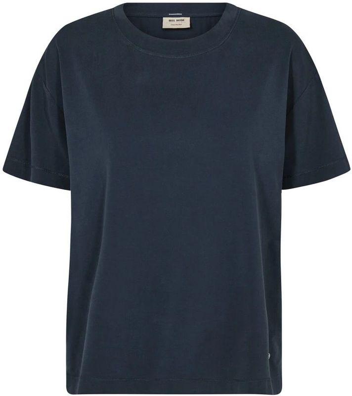 Mos Mosh - Mmdala O-Ss Basic Tee - Blauw - Dames T-shirt