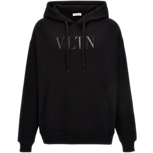 Valentino, Heren, Sweatshirts & Hoodies, Zwart, Maat: M