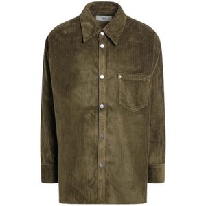 Ami Paris, Heren, Overhemden, Bruin, Maat: M