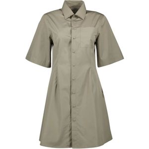 Ami Paris, Dames, Jurken, Beige, Maat: XS Katoen,