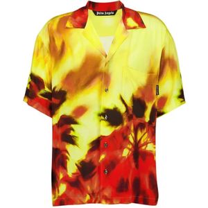Palm Angels, Heren, Overhemden, Veelkleurig, Maat: L Viscose,