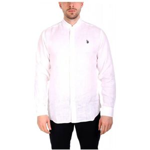 U.s. Polo Assn., Heren, Overhemden, Wit, Maat: M