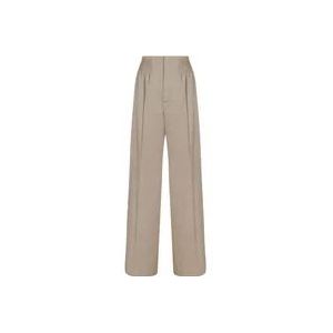 Chloé Parel Beige Sartoriale Broek , Beige , Dames , Maat: XS