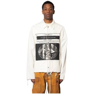 Rick Owens, Heren, Jassen, Wit, Maat: M Polyamide,