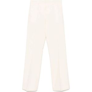 Alberto Biani, Dames, Broeken, Wit, Maat: L Zijde,