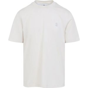 Brunello Cucinelli, Heren, Tops, Wit, Maat: S Katoen,