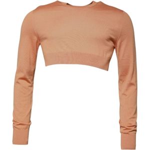 Dolce & Gabbana, Heren, Truien, Beige, Maat: M Wol,