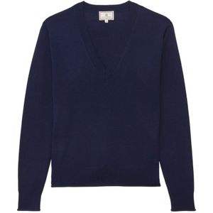 Ines de la Fressange Paris, Dames, Truien, Blauw, Maat: S Wol,