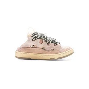 Lanvin Roze Leren Sneakers Aw23 , Pink , Dames , Maat: 37 EU