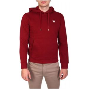 Guess, Heren, Sweatshirts & Hoodies, Rood, Maat: S Katoen,