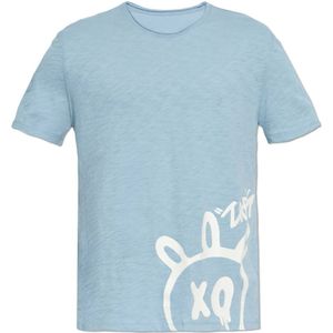 Zadig & Voltaire Shirt 'STOCKLY'  lichtblauw / wit