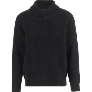 Vince, Heren, Truien, Zwart, Maat: L Kasjmier,