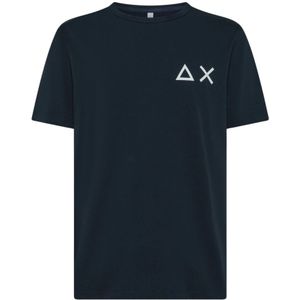 Sun68, Heren, Tops, Blauw, Maat: 2XL