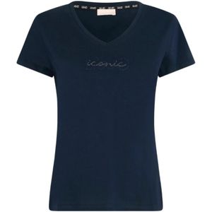 Liu Jo, Dames, Tops, Blauw, Maat: XS Katoen,