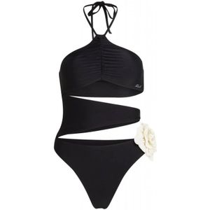Karl Lagerfeld, Dames, Badkleding, Zwart, Maat: M Polyamide,