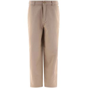 Acne Studios, Dames, Broeken, Beige, Maat: XS Katoen,