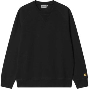 Carhartt Wip, Heren, Sweatshirts & Hoodies, Zwart, Maat: XS Katoen,
