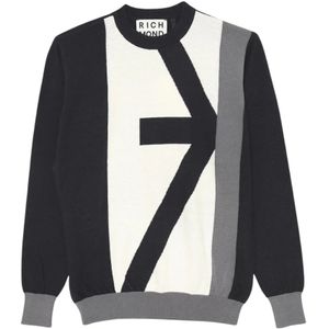 John Richmond, Heren, Truien, Veelkleurig, Maat: XL Katoen,