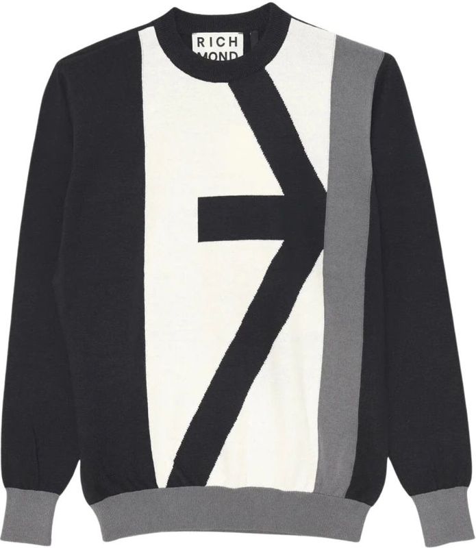 John Richmond, Heren, Truien, Veelkleurig, Maat: XL Katoen,