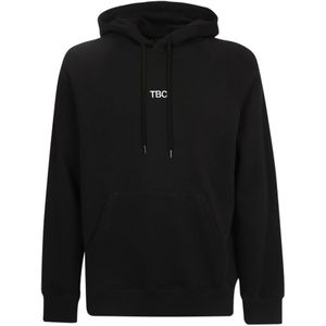 14 Bros, Heren, Sweatshirts & Hoodies, Zwart, Maat: XS Katoen,